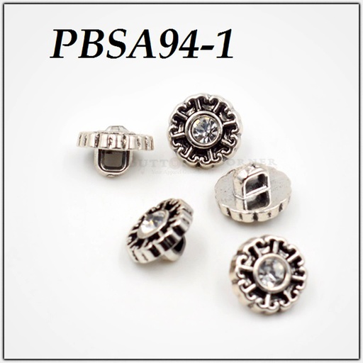 Center Stone Round Shank Button