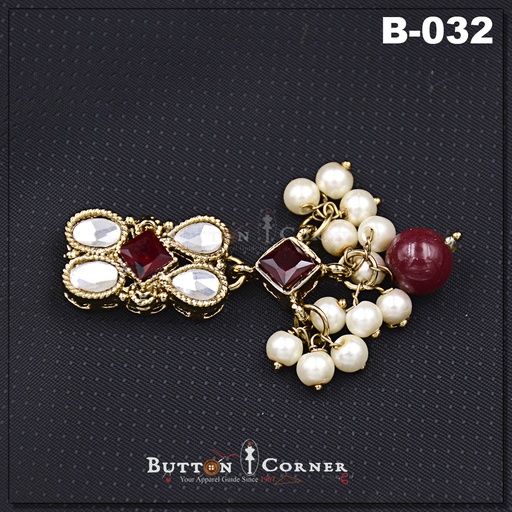Fancy Kundan Button