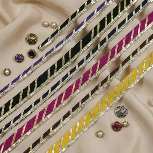 Fancy Gota Edge Lace In Multi Colours