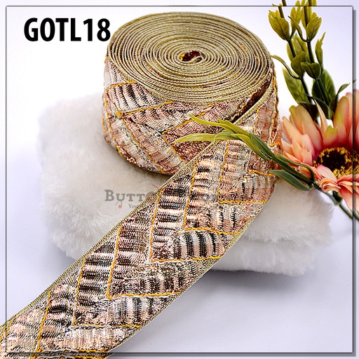 [GOTL18 GOLDEN] Fancy Gota Border Lace