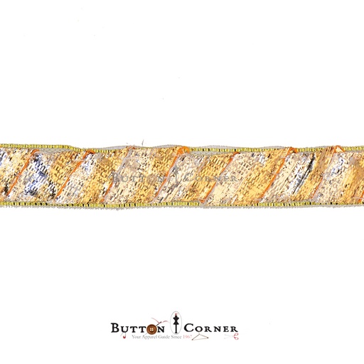 [GOTL26 SILVER GOLD] Fancy Gota Lace