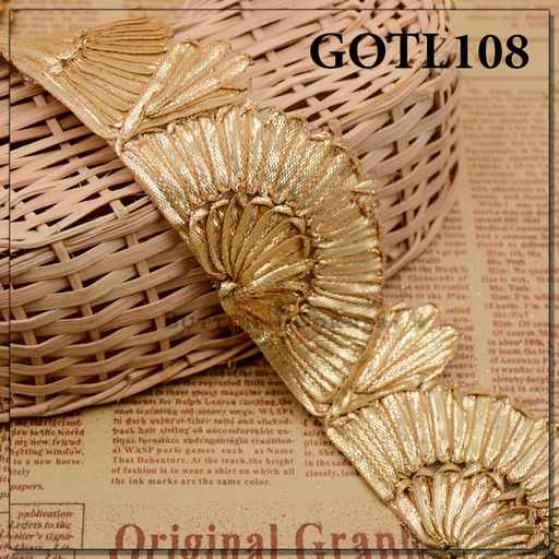 [GOTL108 ANTIQUE] Fancy Gota Lace