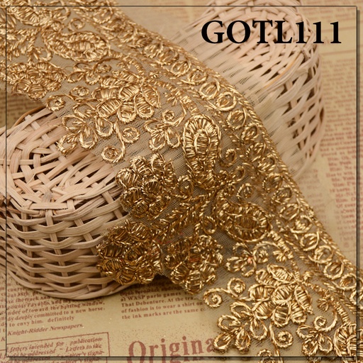 [GOTL111-ANTIQUE] Fancy Gota Lace