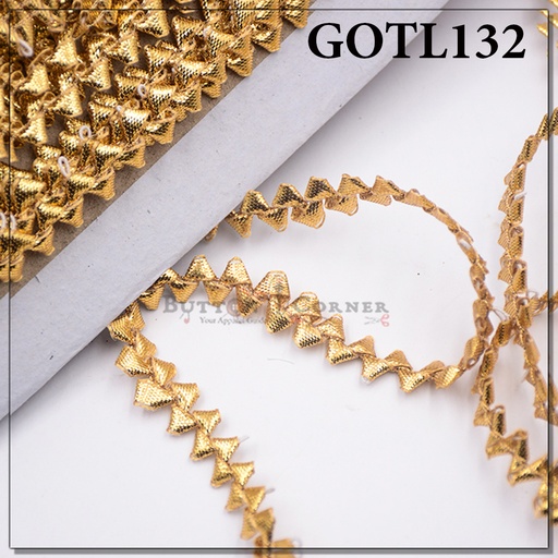 [GOTL132-GOLDEN] Fancy Gota Lace