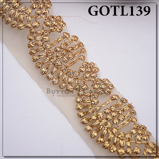 [GOTL139 ANTIQUE] Fancy Gota Lace