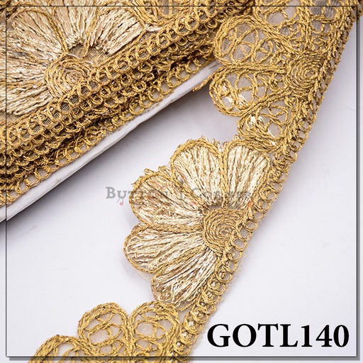 [GOTL141-ANTIQUE] Fancy Gota Lace