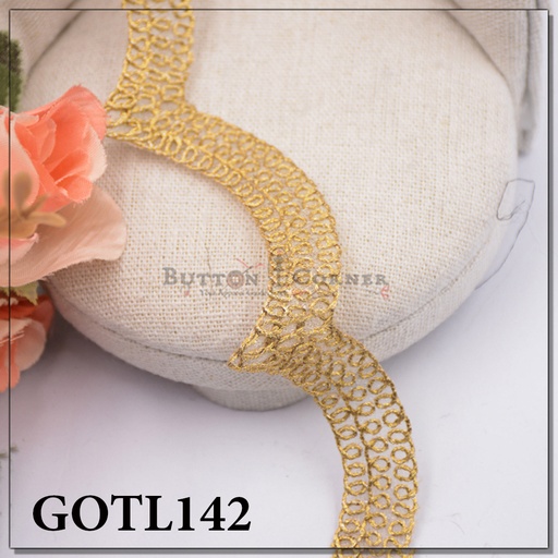 [GOTL142-ANTIQUE] Fancy Gota Lace