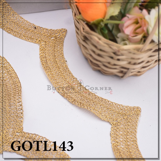 [GOTL143-ANTIQUE] Fancy Gota Lace