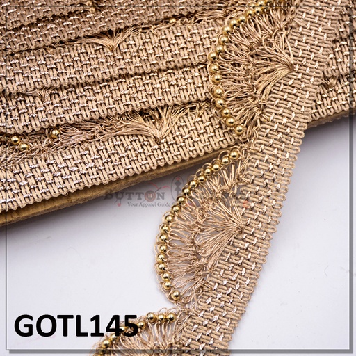 [GOTL145-COPPER] Fancy Gota Lace