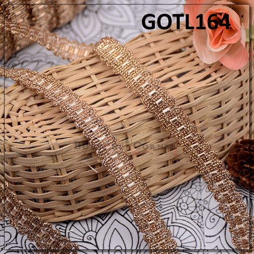 [GOTL164-PEACH] Fancy Gota Lace
