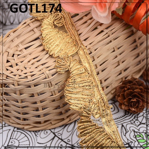 [GOTL174-COPPER] Fancy Gota Lace