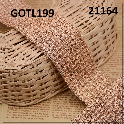 [GOTL199-ROSE GOLD] Fancy Gota Lace