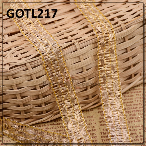 [GOTL217-GOLDEN] Fancy Gota Lace
