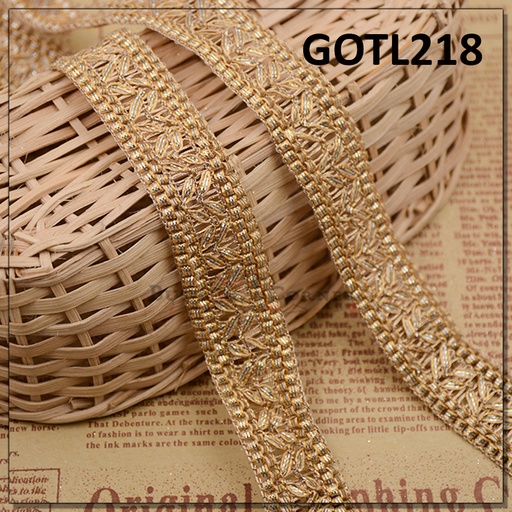 [GOTL218-COPPER] Fancy Gota Lace