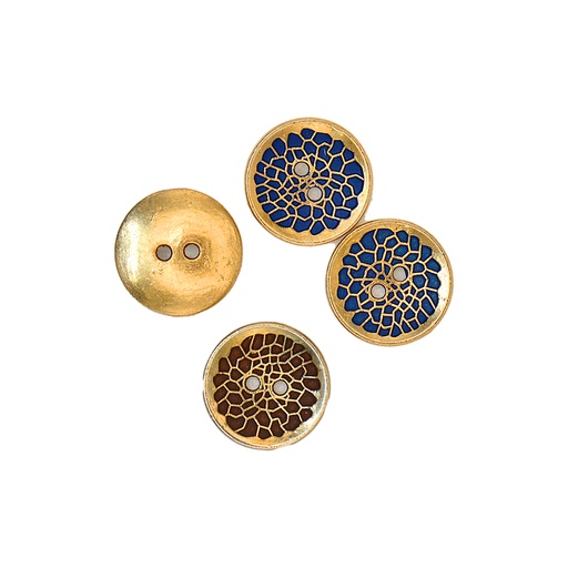 Cheetah Print 2 Hole Shirt Button