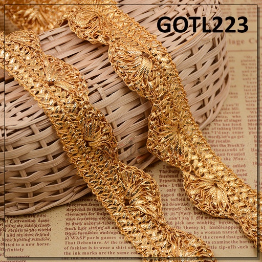 [GOTL223-BANARSI GOLD] Fancy Gota Lace