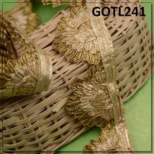 [GOTL241-ANTIQUE] Fancy Gota Lace