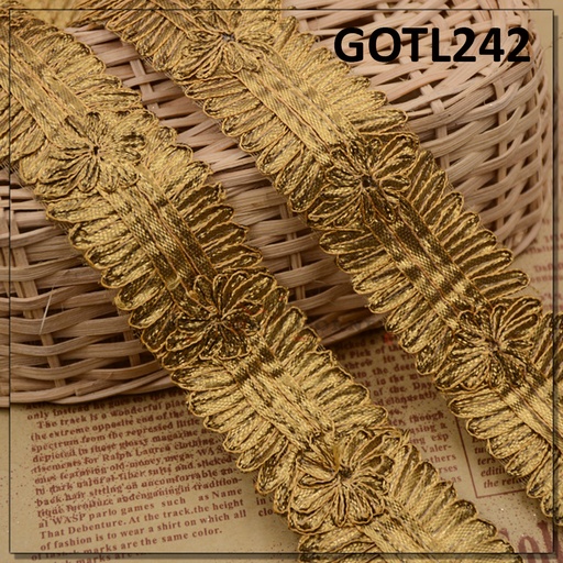 [GOTL242-ANTIQUE] Fancy Gota Lace