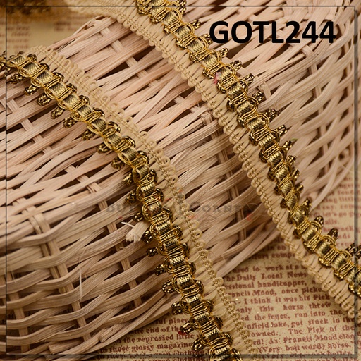 [GOTL244-COPPER] Fancy Gota Lace