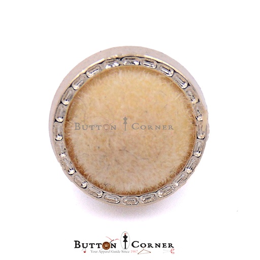[PB1297 GOLD] Border Design Round Shank Button
