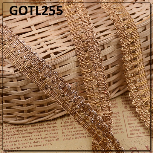 [GOTL255-COPPER] Fancy Gota Lace