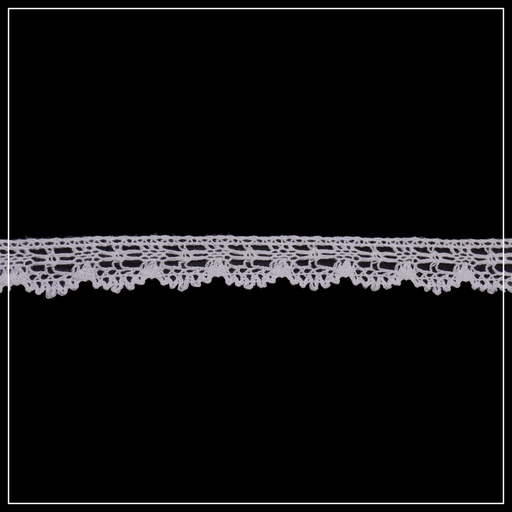 [CRL170 WHITE] One Side Border Crochet Lace