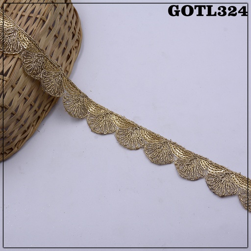 [GOTL324-ANTIQUE] Fancy Gota Lace
