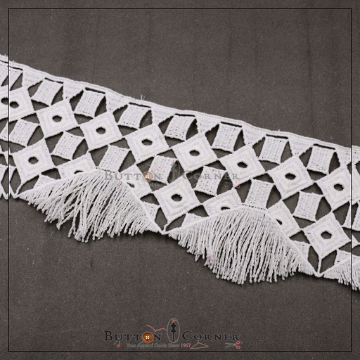 [D9054-WHITE] Shuttle Hanging Lace