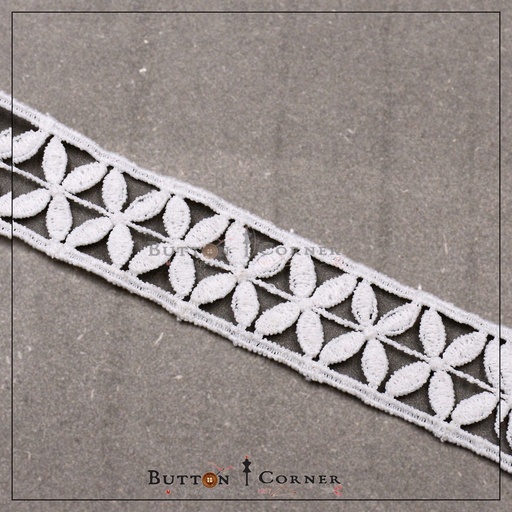 [D9209-WHITE] Shuttle Joined Lace