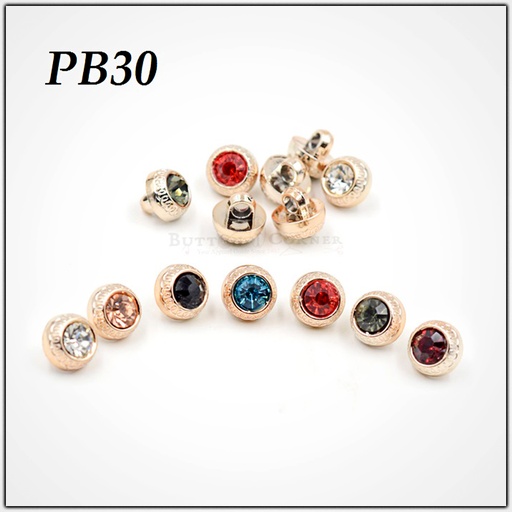 Design Border Stone Shank Button