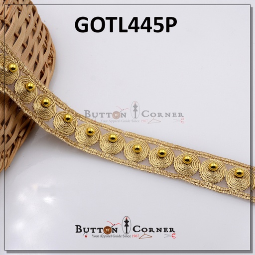 Fancy Gota Lace With Pearls 3D