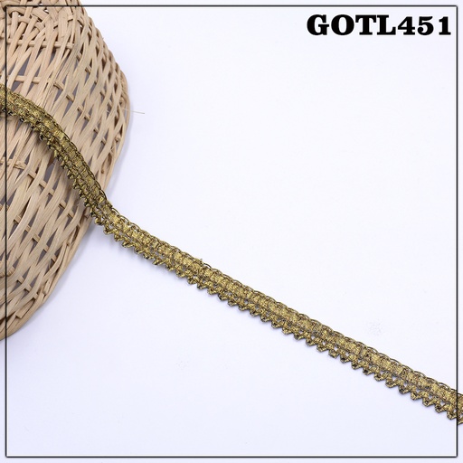 [GOTL451-GOLDEN] Fancy Gota Lace