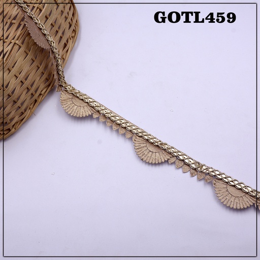 [GOTL459-LIGHT GOLD] Fancy Gota Lace