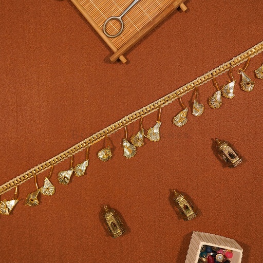 [GOTL460 GOLD] Fancy Gota Hanging Lace
