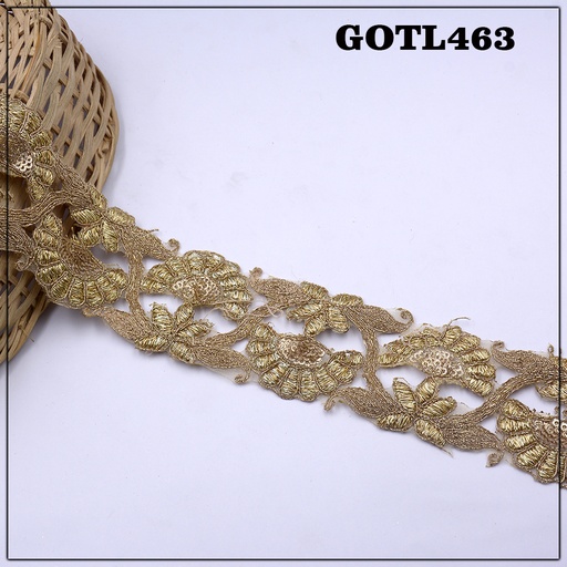[GOTL463-ANTIQUE] Fancy Gota Lace