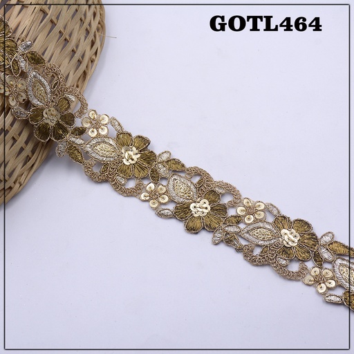 [GOTL464-ANTIQUE] Fancy Gota Lace