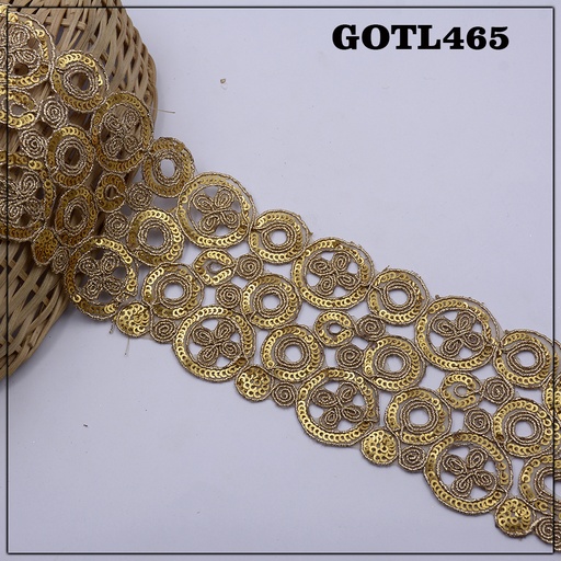 [GOTL465-ANTIQUE] Fancy Gota Lace