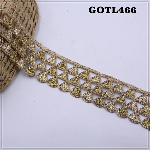 [GOTL466-ANTIQUE] Fancy Gota Lace