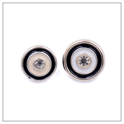 Circle With Stone Shank Button