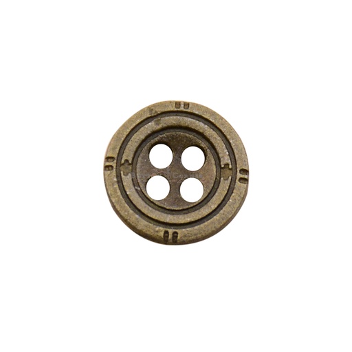 [MBT121-ANTIQUE] Border Cut 4 Hole Shirt Button