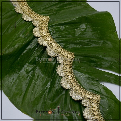 [GOTL487-GOLD] Fancy Gota Lace