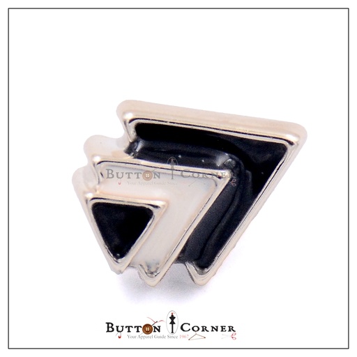 [PBS526 BLACK WHITE] Arrow Shape Shank Button