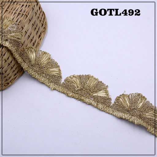 [GOTL492-ANTIQUE] Fancy Gota Lace