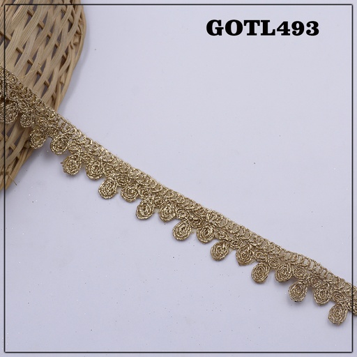 [GOTL493-ANTIQUE] Fancy Gota Lace