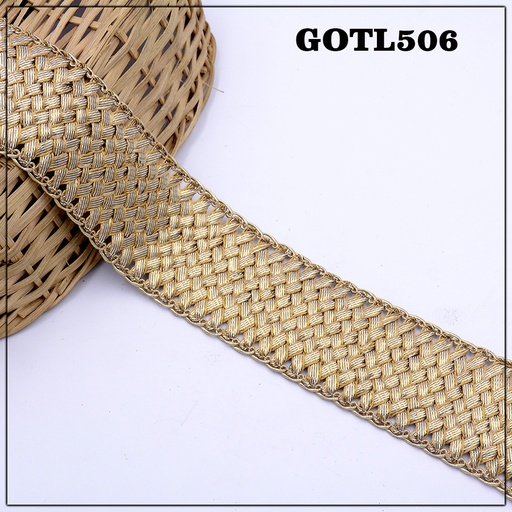 [GOTL506-ROSE GOLD] Fancy Gota Lace
