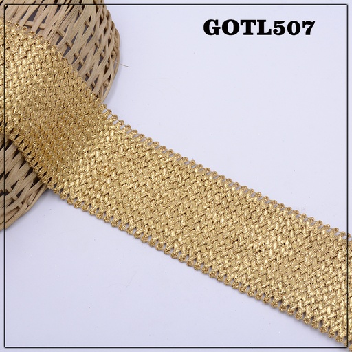 [GOTL507-GOLDEN] Fancy Gota Lace