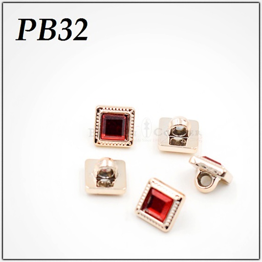 Square Shape Design Shank Button