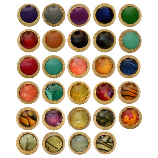 Border Design Metal Shank Button