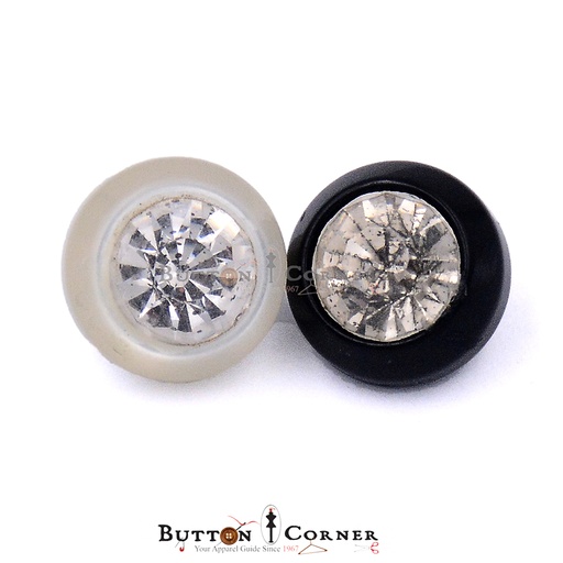 Center Crystal Shank Button