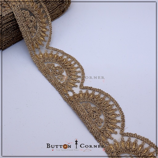 [GOTL537-ANTIQUE] Fancy Gota Lace